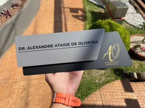 Placa de Identificação de Sala - Modelo Onix
