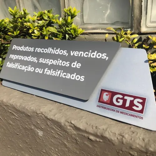 Placa de Identificação de Sala - Modelo Onix