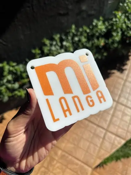 Placa de Identificação de Sala - Modelo Pitica 10x9,5