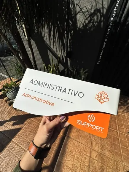 Placa de Identificação de Sala - Modelo Sodalita
