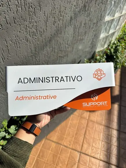 Placa de Identificação de Sala - Modelo Sodalita