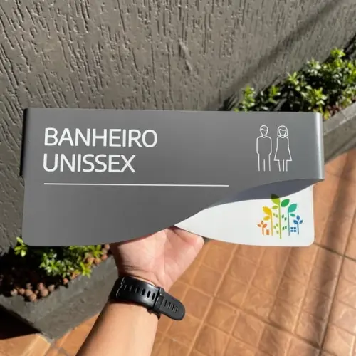 Placa de Identificação de Sala - Modelo Sodalita