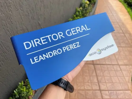 Placa de Identificação de Sala - Modelo Sodalita