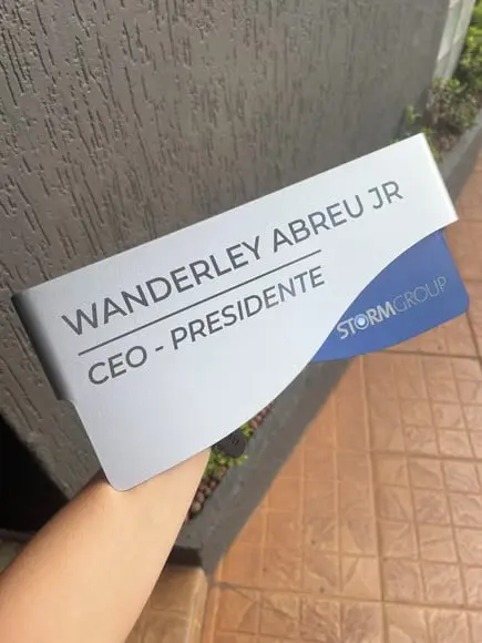 Placa de Identificação de Sala - Modelo Sodalita
