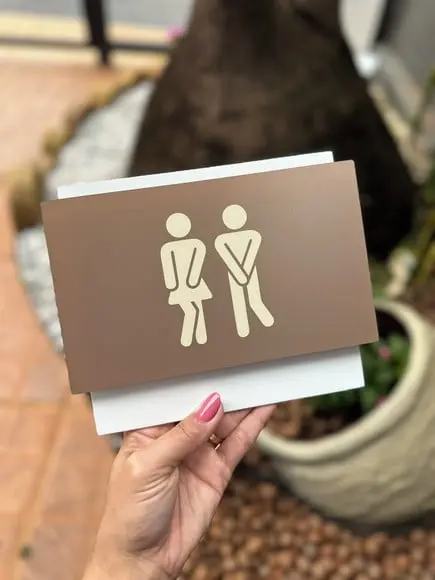 Placa de Identificação de Sala - Modelo Topázio 20x16