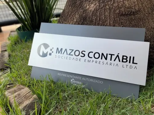 Placa de Identificação de Sala - Modelo Topázio 55x30