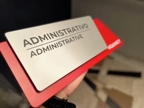 Placa de Identificação de Sala -modelo Onix Personalizado