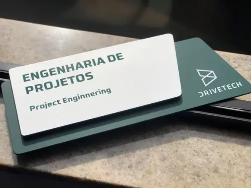 Placa de Identificação de Sala -modelo Onix Personalizado