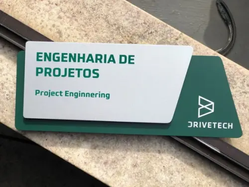 Placa de Identificação de Sala -modelo Onix Personalizado