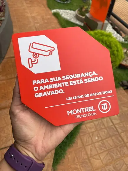 Placa de Identificação de Sala-modelo Caulim 15x15