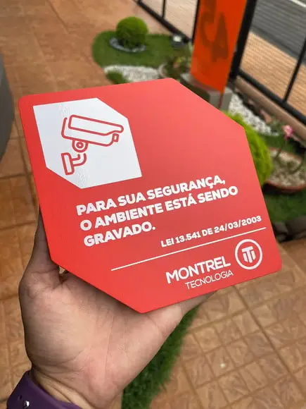 Placa de Identificação de Sala-modelo Caulim 15x15