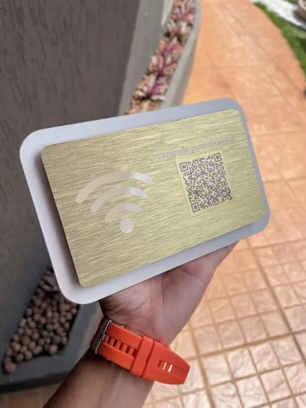 Placa de Identificação de Sala-modelo Quartzo Acrílico 20x13
