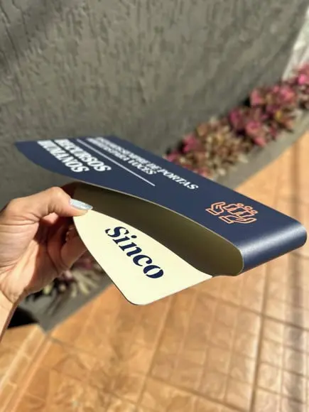 Placa de Identificação de Sala-modelo Sodalita Personalizada