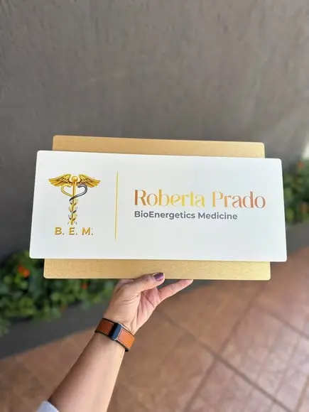 Placa de Identificação de Sala-modelo Topázio Acrílico 40x23