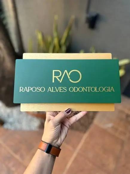 Placa de Identificação de Sala-modelo Topázio Acrílico 40x23