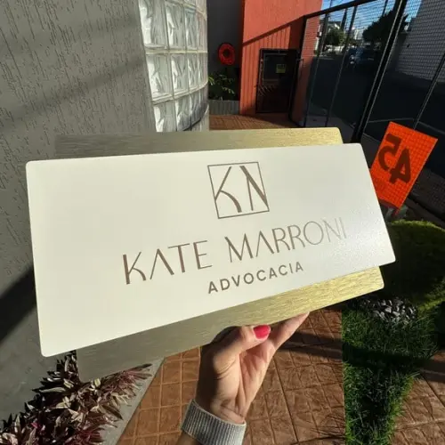 Placa de Identificação de Sala-modelo Topázio Acrílico 40x23