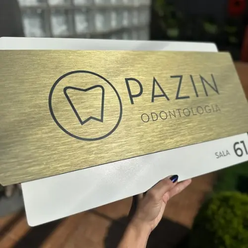 Placa de Identificação de Sala-modelo Topázio Acrílico 42x24