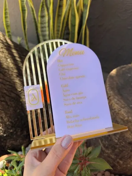 Placa de Menu - Personalizada