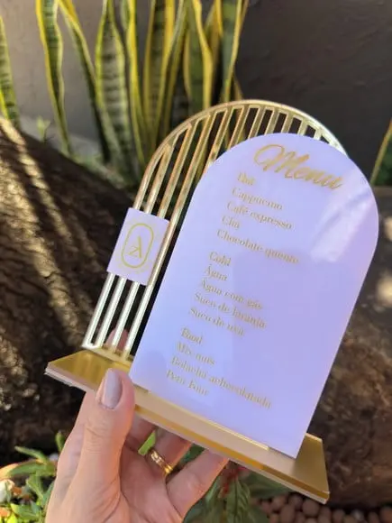 Placa de Menu - Personalizada