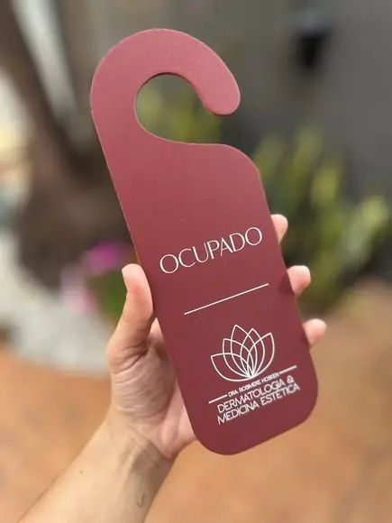 Placa de Pendurar Porta