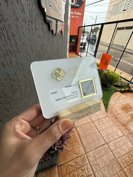 Placa de Pix - Modelo Mini Quartzo Acrílico 6