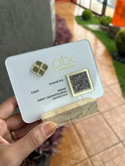 Placa de Pix - Modelo Mini Quartzo Acrílico 6