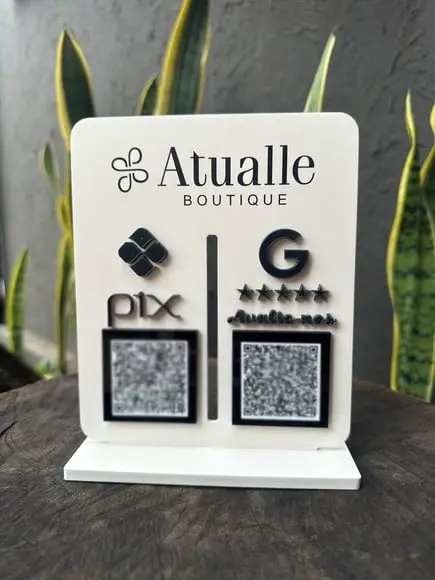 Placa de Pix - Personalizada 1 - Atualle Boutique
