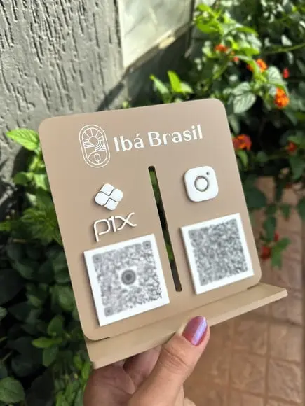 Placa de Pix - Personalizada 1 - Ibá Brasil