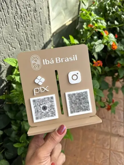 Placa de Pix - Personalizada 1 - Ibá Brasil
