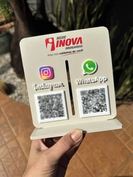 Placa de Pix - Personalizada 1 - Rede Inova Drogaria