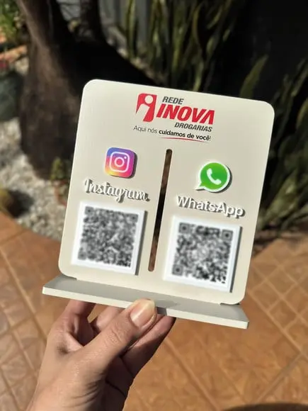 Placa de Pix - Personalizada 1 - Rede Inova Drogaria