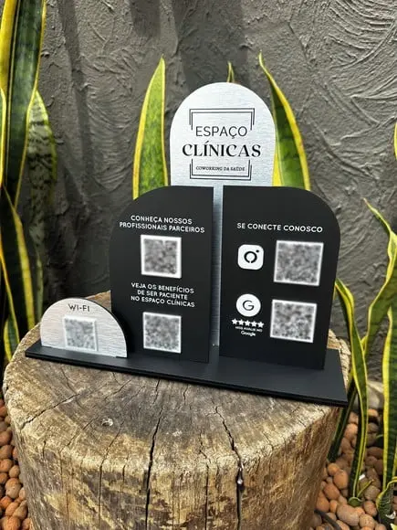 Placa de Pix - Personalizada 14 - Espaço Clinicas