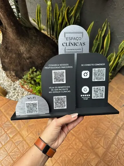 Placa de Pix - Personalizada 14 - Espaço Clinicas