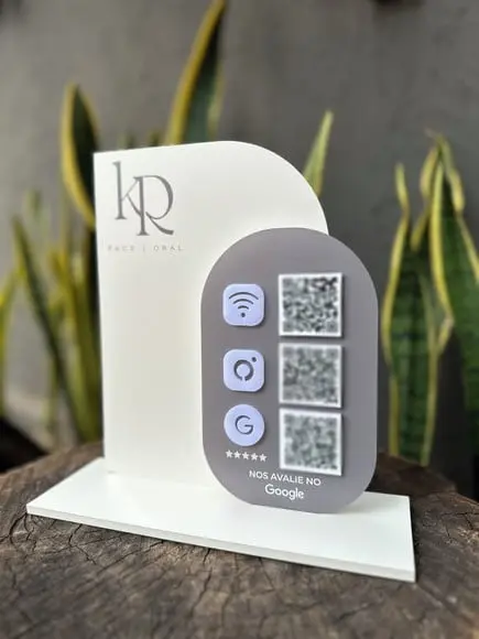 Placa de Pix - Personalizada 2 - Kr Face Oral