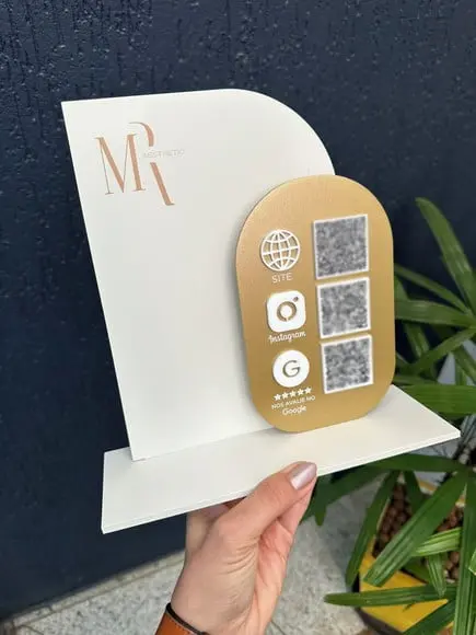 Placa de Pix - Personalizada 2 - Mr Aesthetic