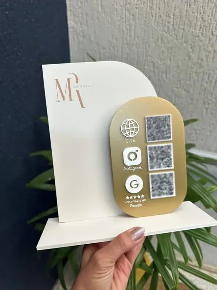 Placa de Pix - Personalizada 2 - Mr Aesthetic