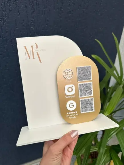 Placa de Pix - Personalizada 2 - Mr Aesthetic