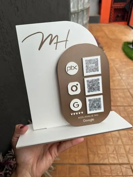 Placa de Pix - Personalizada 2 - Mh