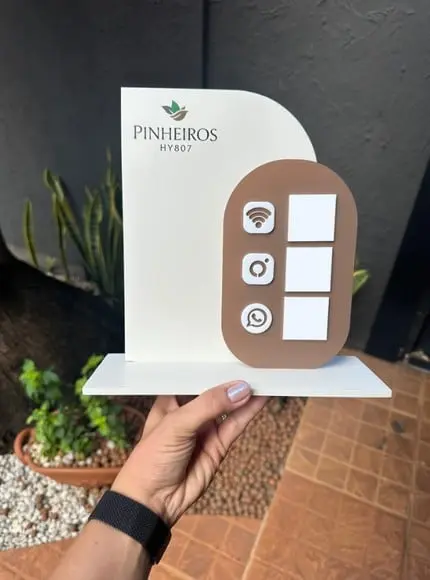 Placa de Pix - Personalizada 2 - Pinheiros Hy807