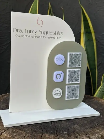 Placa de Pix - Personalizada 2-dra Lumy Otorrinolaringologia