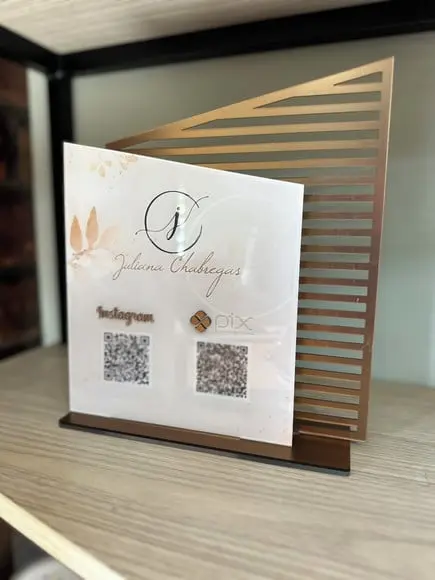 Placa de Pix - Personalizada 7 - Juliana Chabregas