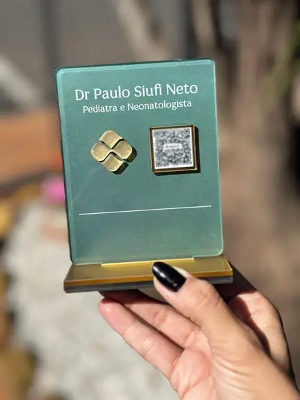 Placa de Pix - Personalizada 8 - Dr Paulo Pediatra