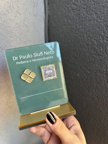 Placa de Pix - Personalizada 8 - Dr Paulo Pediatra