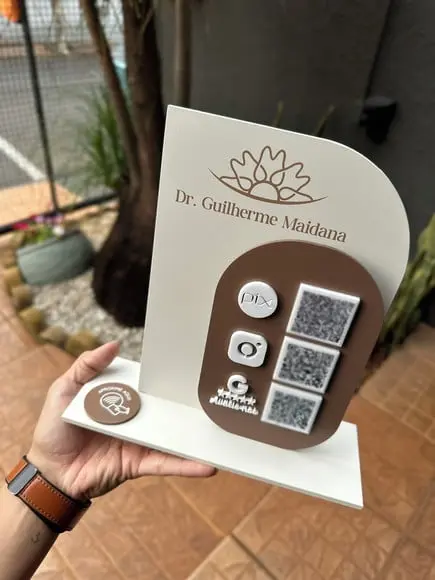 Placa de Pix com Tag Nfc - Personalizada 3 - Dr. Guilherme m