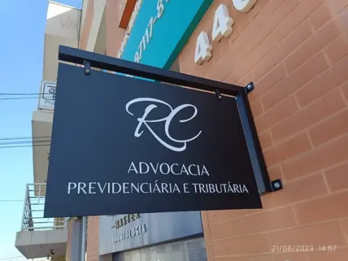 Placa de Sinalização - Frente e Verso 40x60
