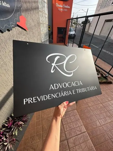 Placa de Sinalização - Frente e Verso 40x60