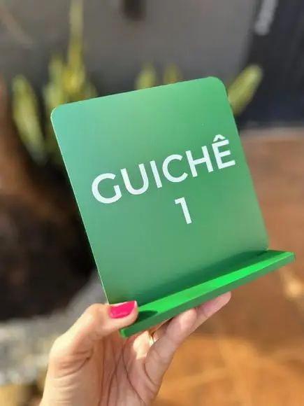 Placa Identificação de Mesa Personalizada