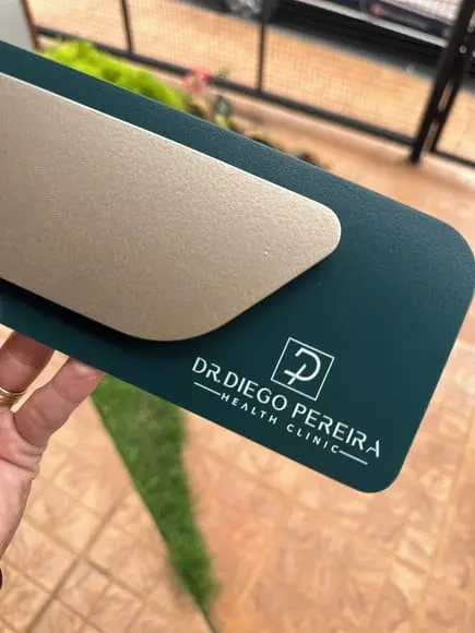 Placa Identificação de Sala - Modelo Adamantium