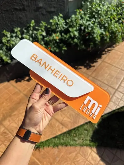 Placa Identificação de Sala - Modelo Adamantium