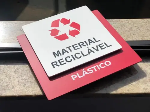 Placa Identificação de Sala - Modelo Ágata 32x26